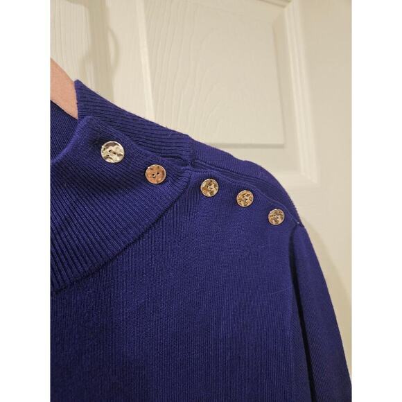 Chico's ECOVERO Mock Neck Sweater Florentina Plum Purple Womens XXL‎ Size 4 NWT - Picture 7 of 8